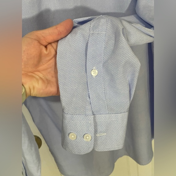 Scotch & Soda Amsterdam Shirt Men's 16 / 41 Blue Office Work Casual Button Front - Picture 6 of 7